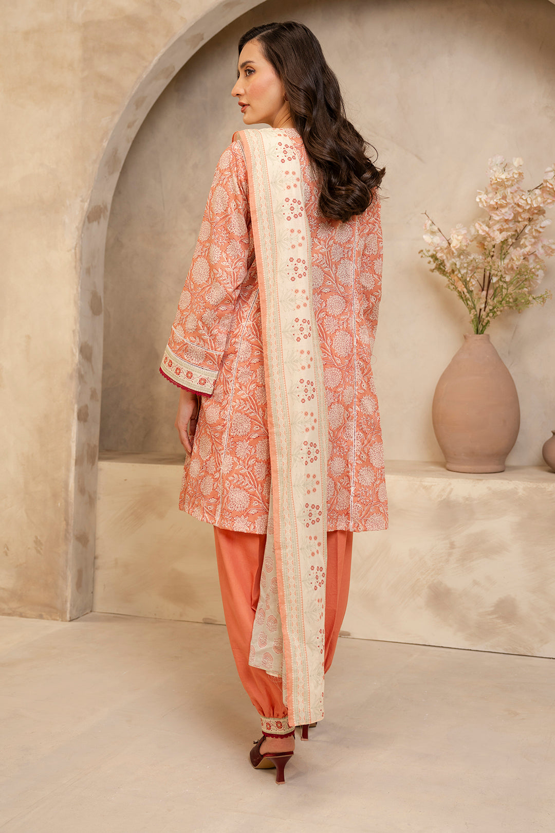 Zellbury | Unstitched 3 Piece Lawn | Shirt Shalwar Dupatta - 0032 - by - Libasekhas UK - Registered Vendor of : Zellbury Women - 100% Original Designer Dresss