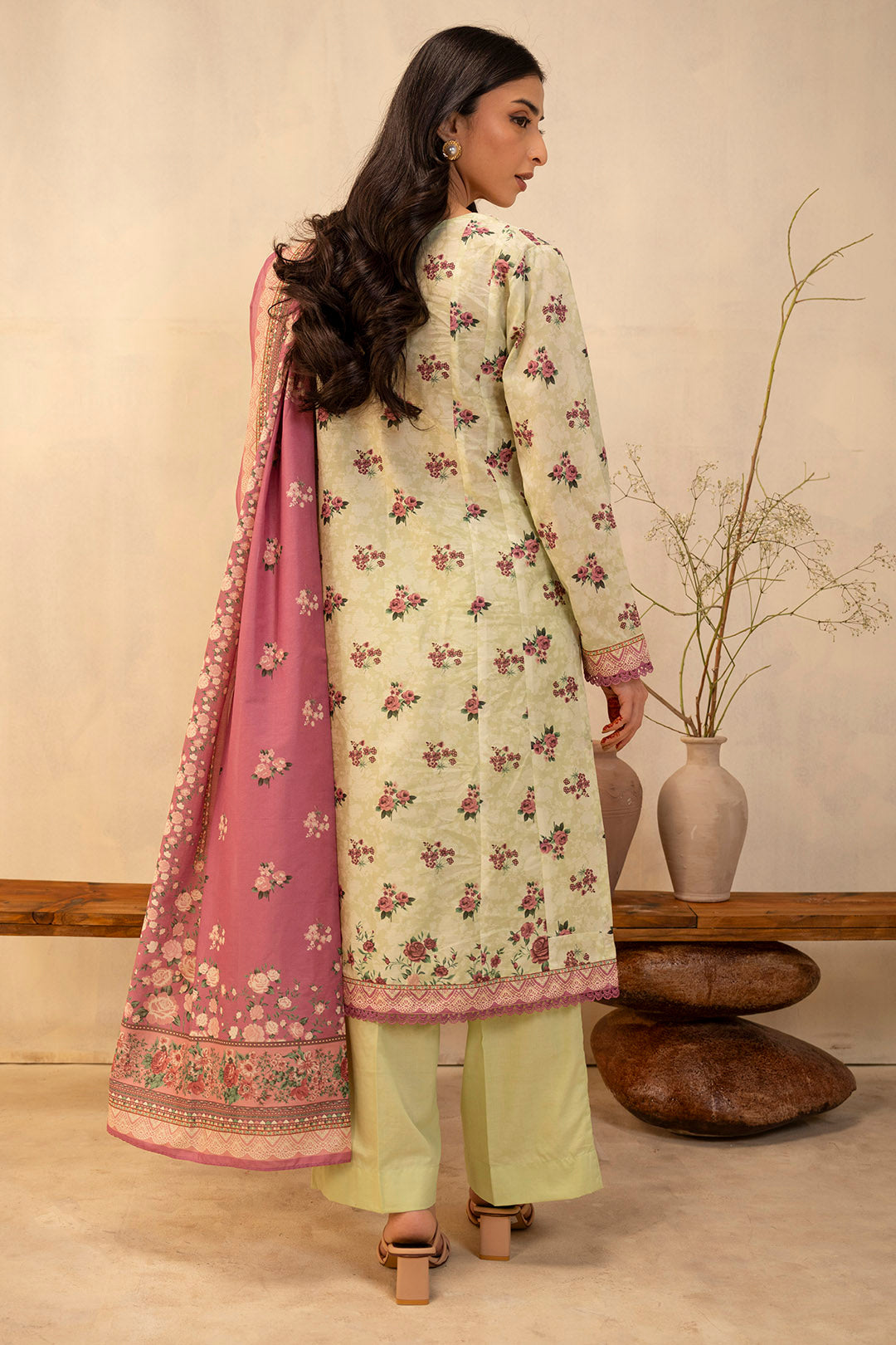 Zellbury | Unstitched 3 Piece Lawn | Shirt Shalwar Dupatta - 0039 - by - Libasekhas UK - Registered Vendor of : Zellbury Women - 100% Original Designer Dresss