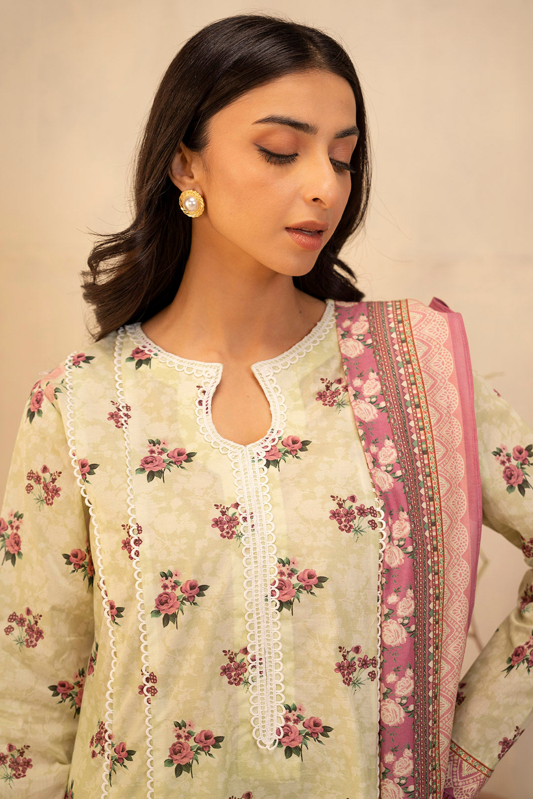 Zellbury | Unstitched 3 Piece Lawn | Shirt Shalwar Dupatta - 0039 - by - Libasekhas UK - Registered Vendor of : Zellbury Women - 100% Original Designer Dresss