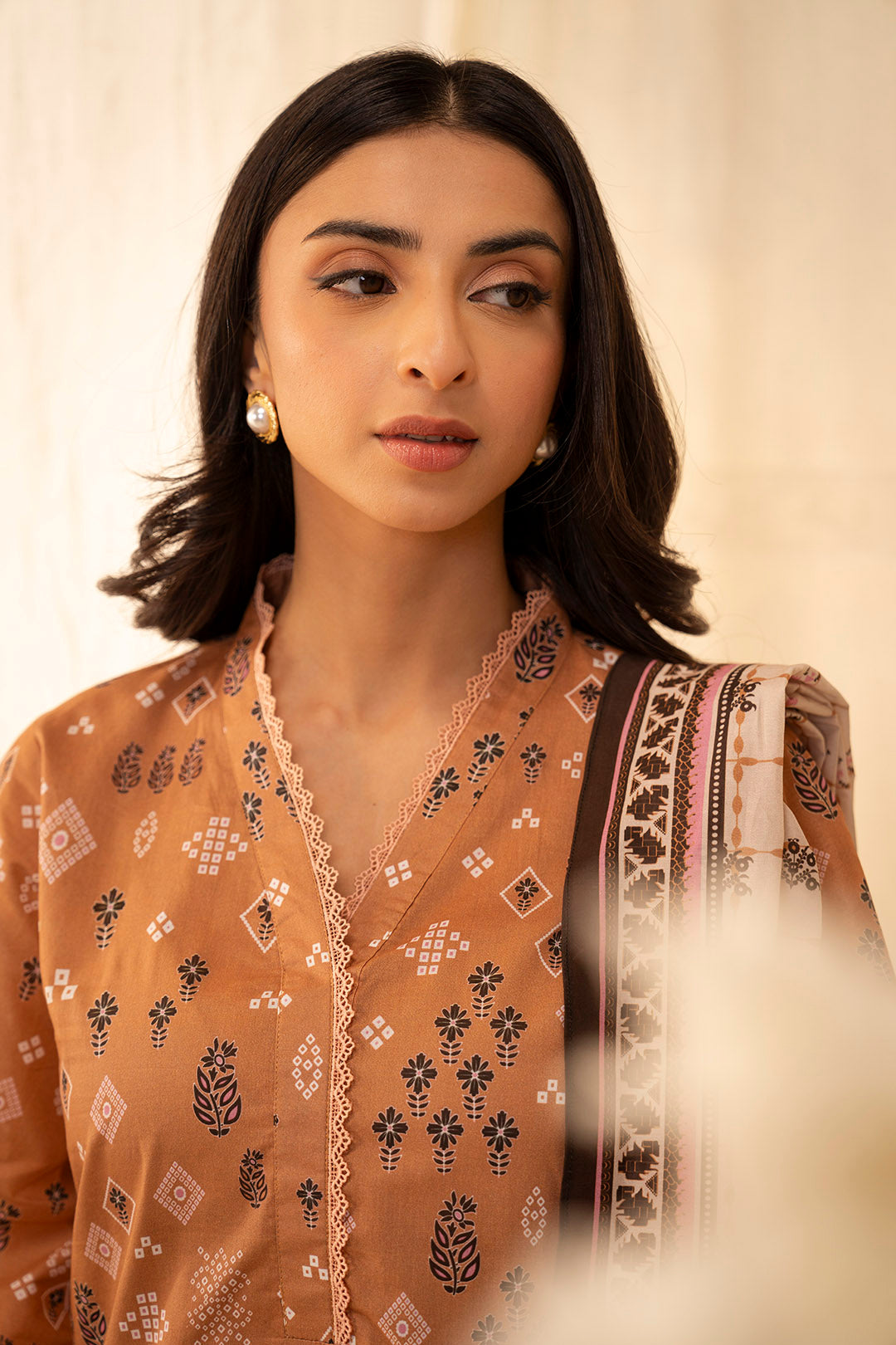 Zellbury | Unstitched 3 Piece Lawn | Shirt Shalwar Dupatta - 0047 - by - Libasekhas UK - Registered Vendor of : Zellbury Women - 100% Original Designer Dresss