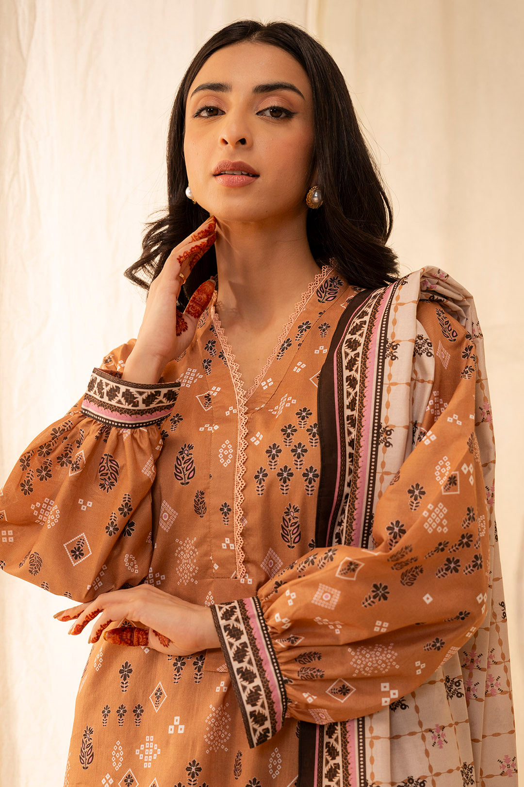 Zellbury | Unstitched 3 Piece Lawn | Shirt Shalwar Dupatta - 0047 - by - Libasekhas UK - Registered Vendor of : Zellbury Women - 100% Original Designer Dresss