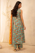 Zellbury | Unstitched 3 Piece Lawn | Shirt Shalwar Dupatta - 0052 - by - Libasekhas UK - Registered Vendor of : Zellbury Women - 100% Original Designer Dresss