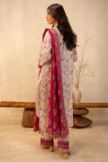 Zellbury | Unstitched 3 Piece Lawn | Shirt Shalwar Dupatta - 0054 - by - Libasekhas UK - Registered Vendor of : Zellbury Women - 100% Original Designer Dresss