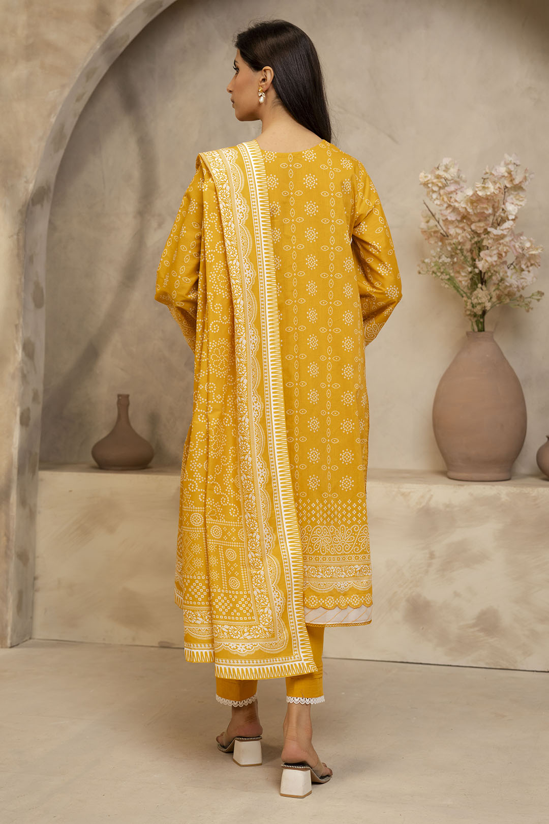 Zellbury | Unstitched 3 Piece Lawn | Shirt Shalwar Dupatta - 0056 - by - Libasekhas UK - Registered Vendor of : Zellbury Women - 100% Original Designer Dresss