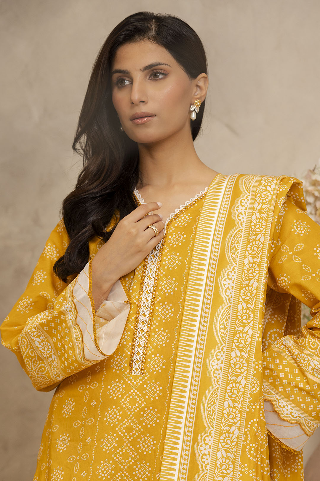 Zellbury | Unstitched 3 Piece Lawn | Shirt Shalwar Dupatta - 0056 - by - Libasekhas UK - Registered Vendor of : Zellbury Women - 100% Original Designer Dresss