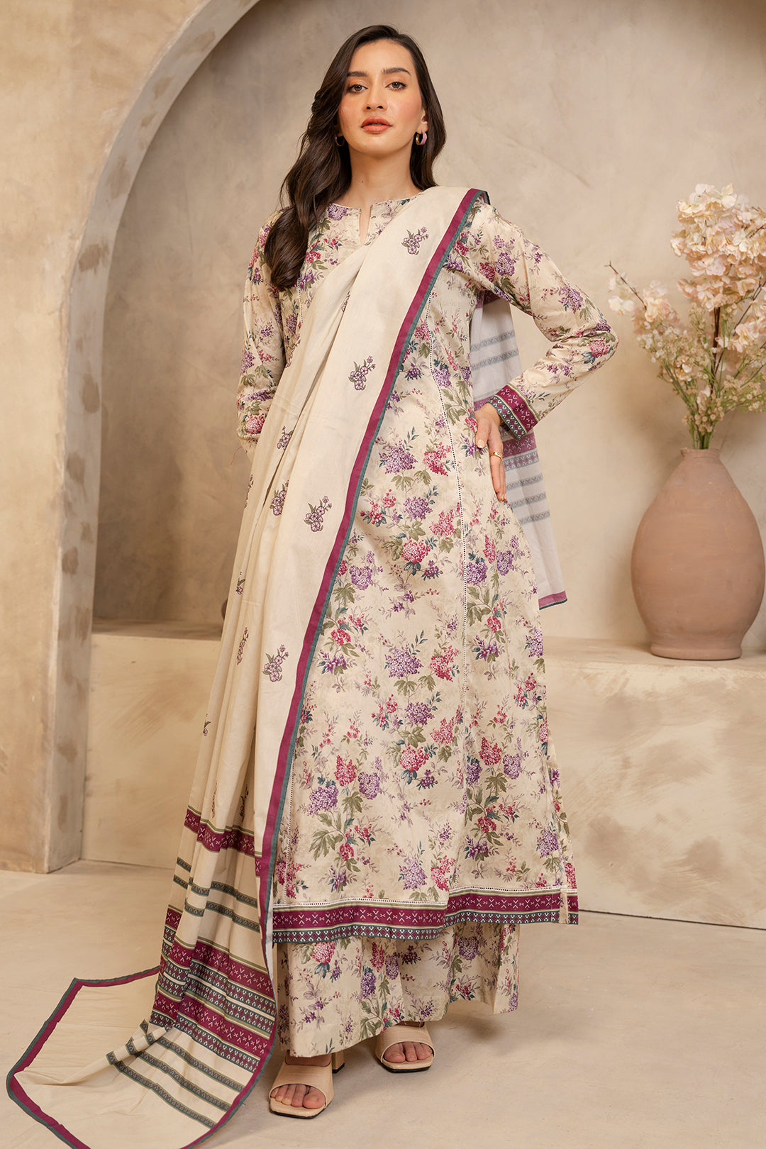 Zellbury | Unstitched 3 Piece Lawn | Shirt Shalwar Dupatta - 0059 - by - Libasekhas UK - Registered Vendor of : Zellbury Women - 100% Original Designer Dresss