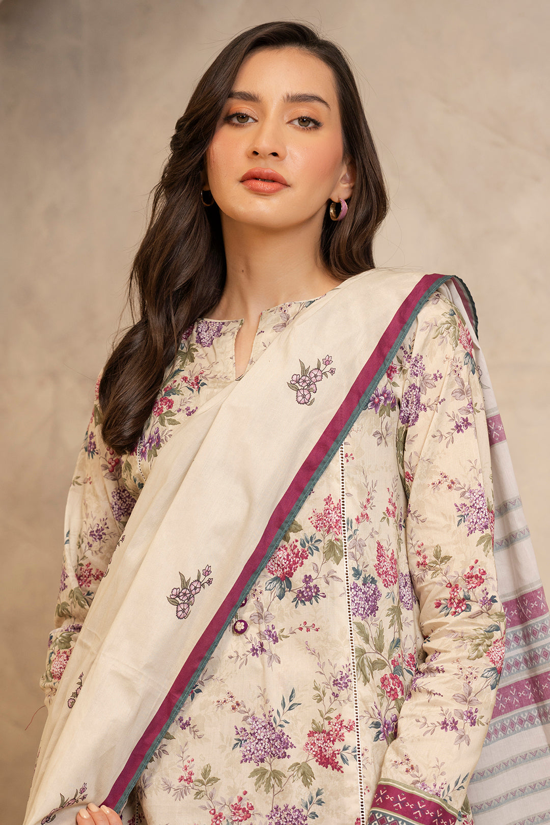 Zellbury | Unstitched 3 Piece Lawn | Shirt Shalwar Dupatta - 0059 - by - Libasekhas UK - Registered Vendor of : Zellbury Women - 100% Original Designer Dresss