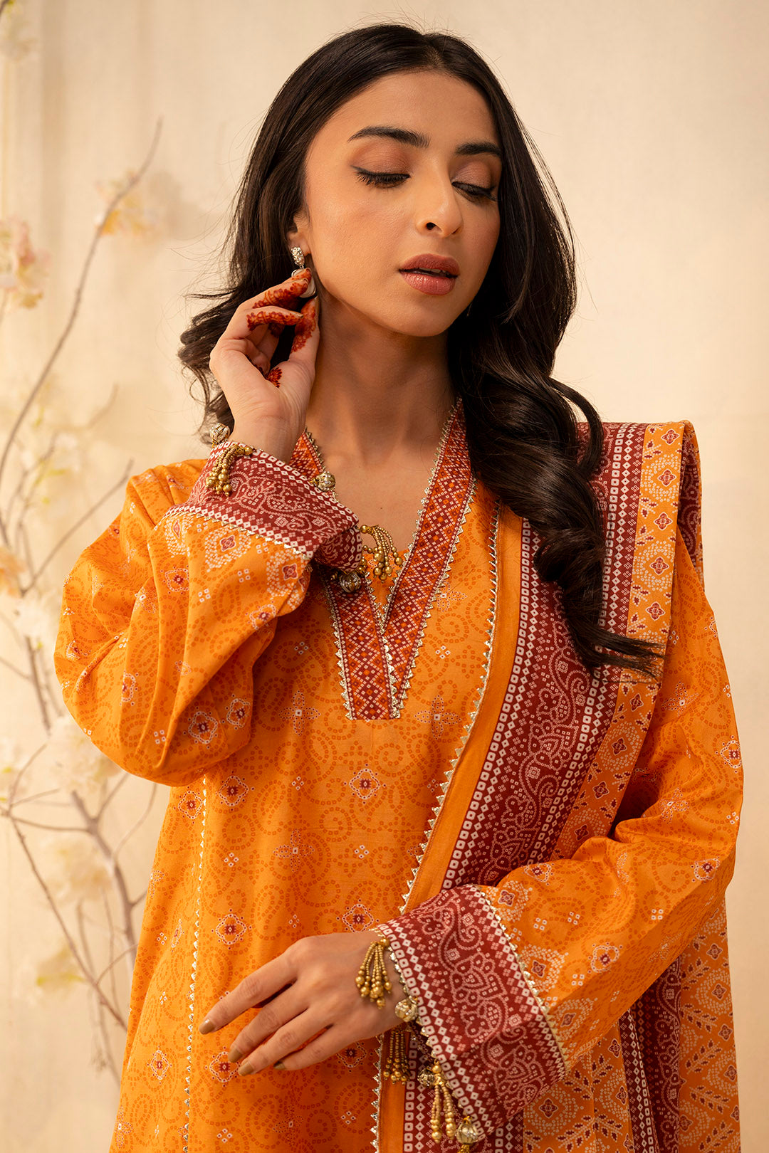 Zellbury | Unstitched 3 Piece Lawn | Shirt Shalwar Dupatta - 0115 - by - Libasekhas UK - Registered Vendor of : Zellbury Women - 100% Original Designer Dresss