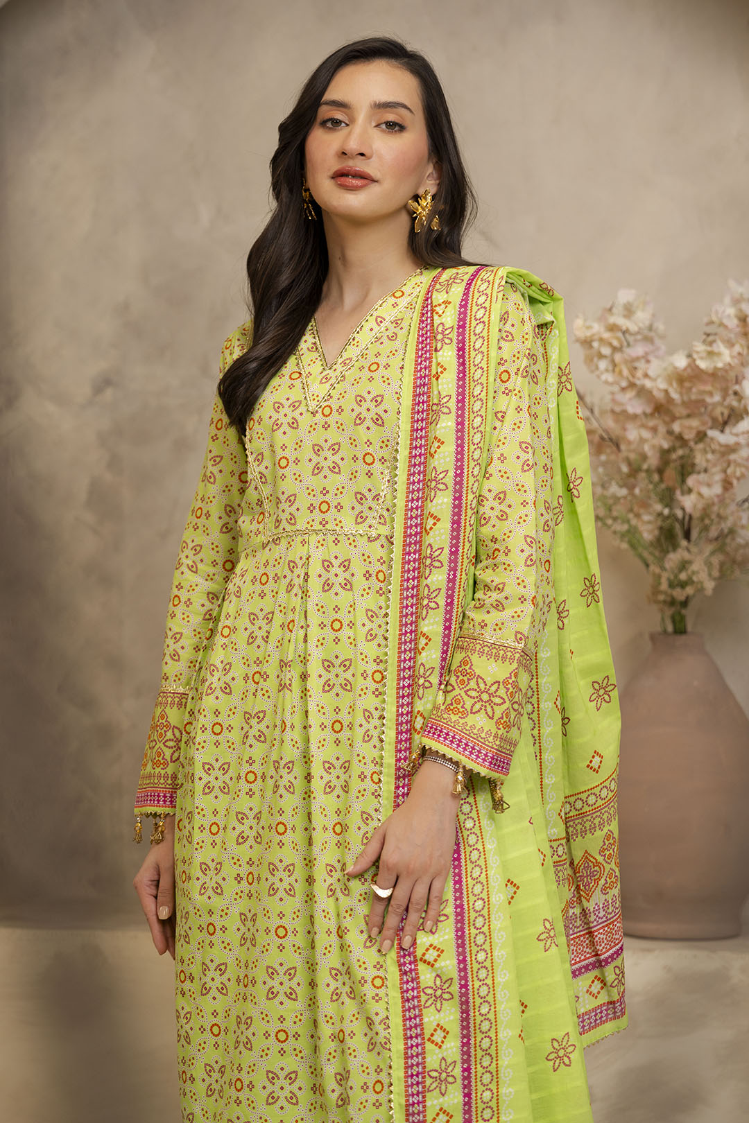 Zellbury | Unstitched 3 Piece Lawn | Shirt Shalwar Dupatta - 0121 - by - Libasekhas UK - Registered Vendor of : Zellbury Women - 100% Original Designer Dresss