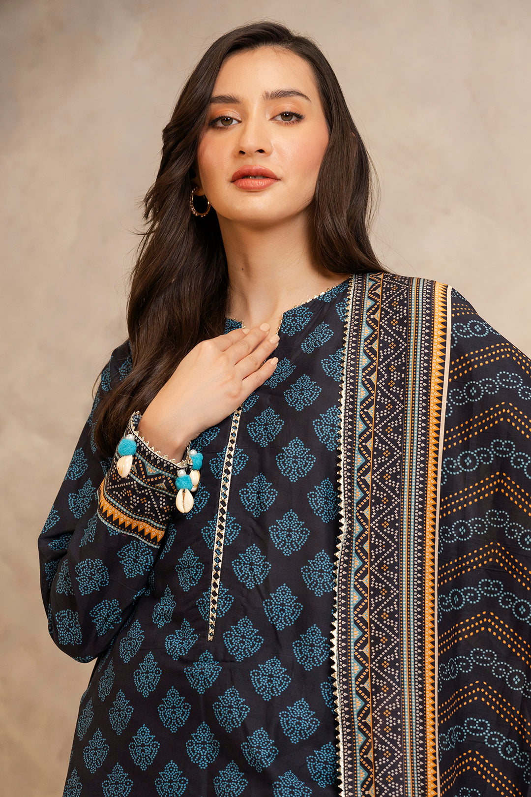 Zellbury | Unstitched 3 Piece Lawn | Shirt Shalwar Dupatta - 0125 - by - Libasekhas UK - Registered Vendor of : Zellbury Women - 100% Original Designer Dresss