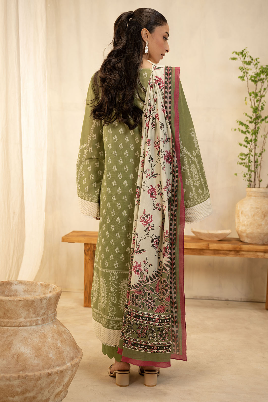 Zellbury | Unstitched 3 Piece Lawn | Shirt Shalwar Dupatta - 0134 - by - Libasekhas UK - Registered Vendor of : Zellbury Women - 100% Original Designer Dresss