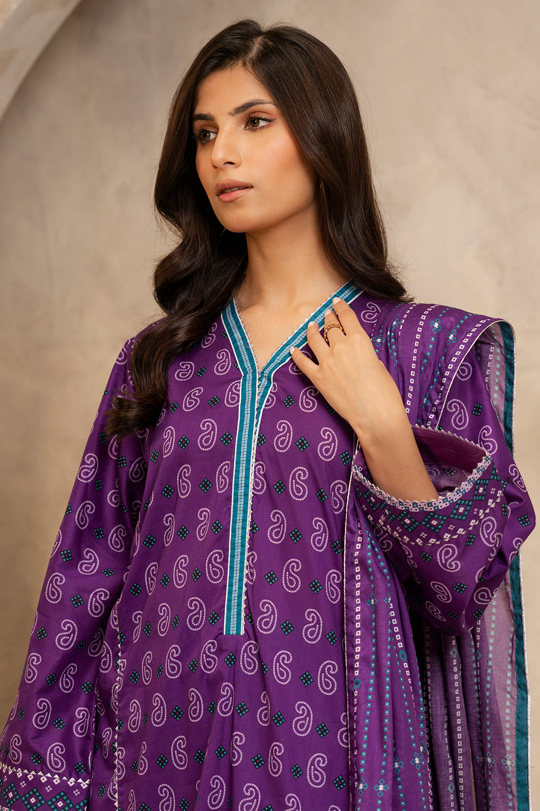 Zellbury | Unstitched 3 Piece Lawn | Shirt Shalwar Dupatta - 0265 - by - Libasekhas UK - Registered Vendor of : Zellbury Women - 100% Original Designer Dresss