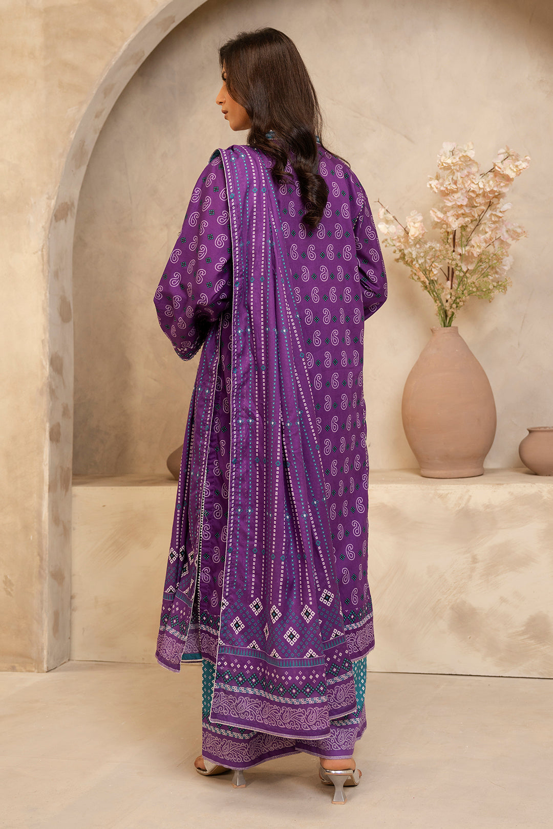 Zellbury | Unstitched 3 Piece Lawn | Shirt Shalwar Dupatta - 0265 - by - Libasekhas UK - Registered Vendor of : Zellbury Women - 100% Original Designer Dresss