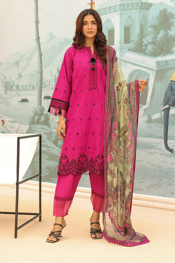 Zellbury | Unstitched 3 Piece Khaddar | Embroidered Shirt Shalwar Dupatta - 0772 - by - Libasekhas UK - Registered Vendor of : Zellbury Women - 100% Original Designer Dresss