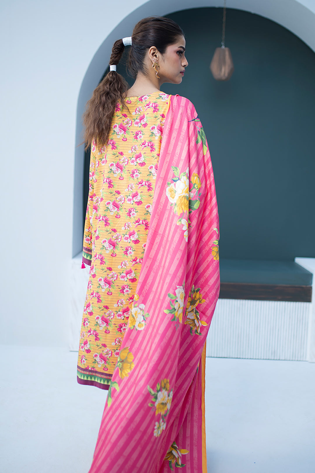 Zellbury | Unstitched 3 Piece Viscose | Embroidered Shirt Shalwar Dupatta - 0837 - by - Libasekhas UK - Registered Vendor of : Zellbury Women - 100% Original Designer Dresss
