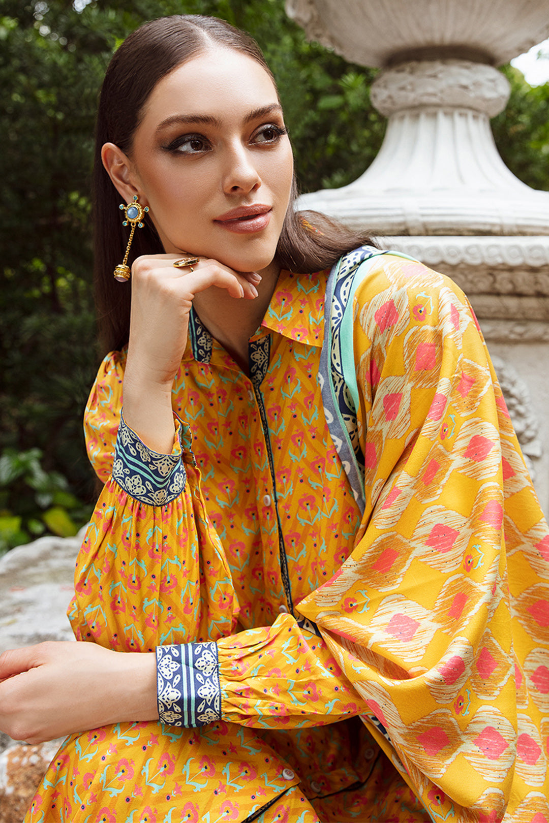 Zellbury | Unstitched 3 Piece Viscose | Shirt Shalwar Dupatta - 0742 - by - Libasekhas UK - Registered Vendor of : Zellbury Women - 100% Original Designer Dresss