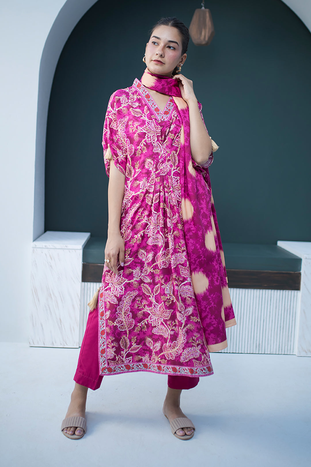 Zellbury | Unstitched 3 Piece Viscose | Shirt Shalwar Dupatta - 0819 - by - Libasekhas UK - Registered Vendor of : Zellbury Women - 100% Original Designer Dresss