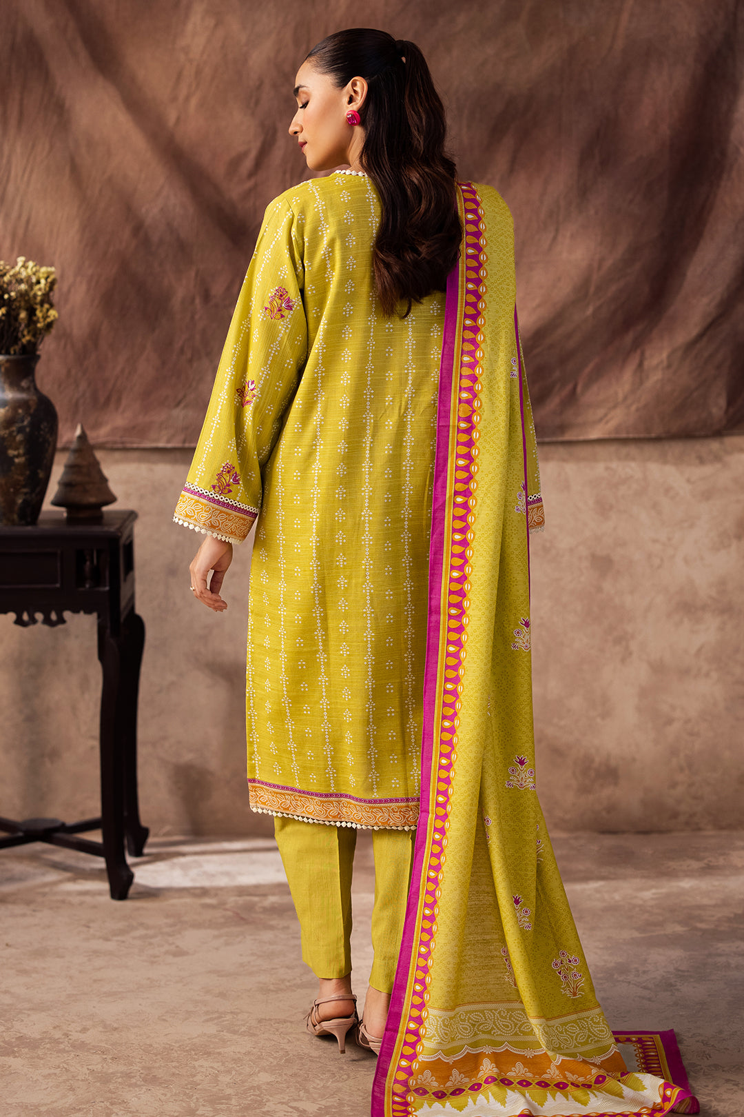 Zellbury | Unstitched 2 Piece Khaddar | Embroidered Shirt Dupatta - 0174 - by - Libasekhas UK - Registered Vendor of : Zellbury Women - 100% Original Designer Dresss