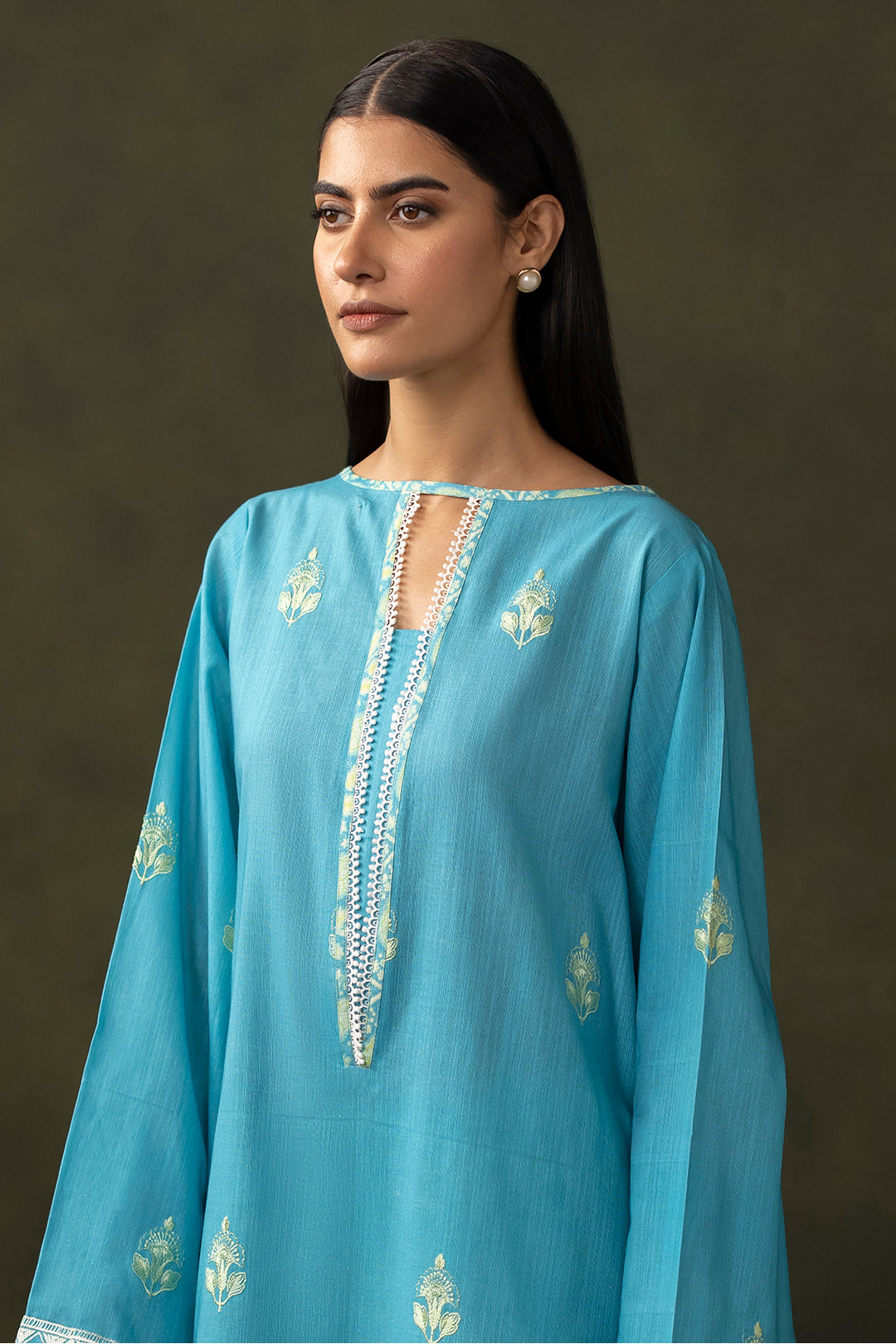 Zellbury | Unstitched 2 Piece Khaddar | Embroidered Shirt Shalwar - 0177 - by - Libasekhas UK - Registered Vendor of : Zellbury Women - 100% Original Designer Dresss