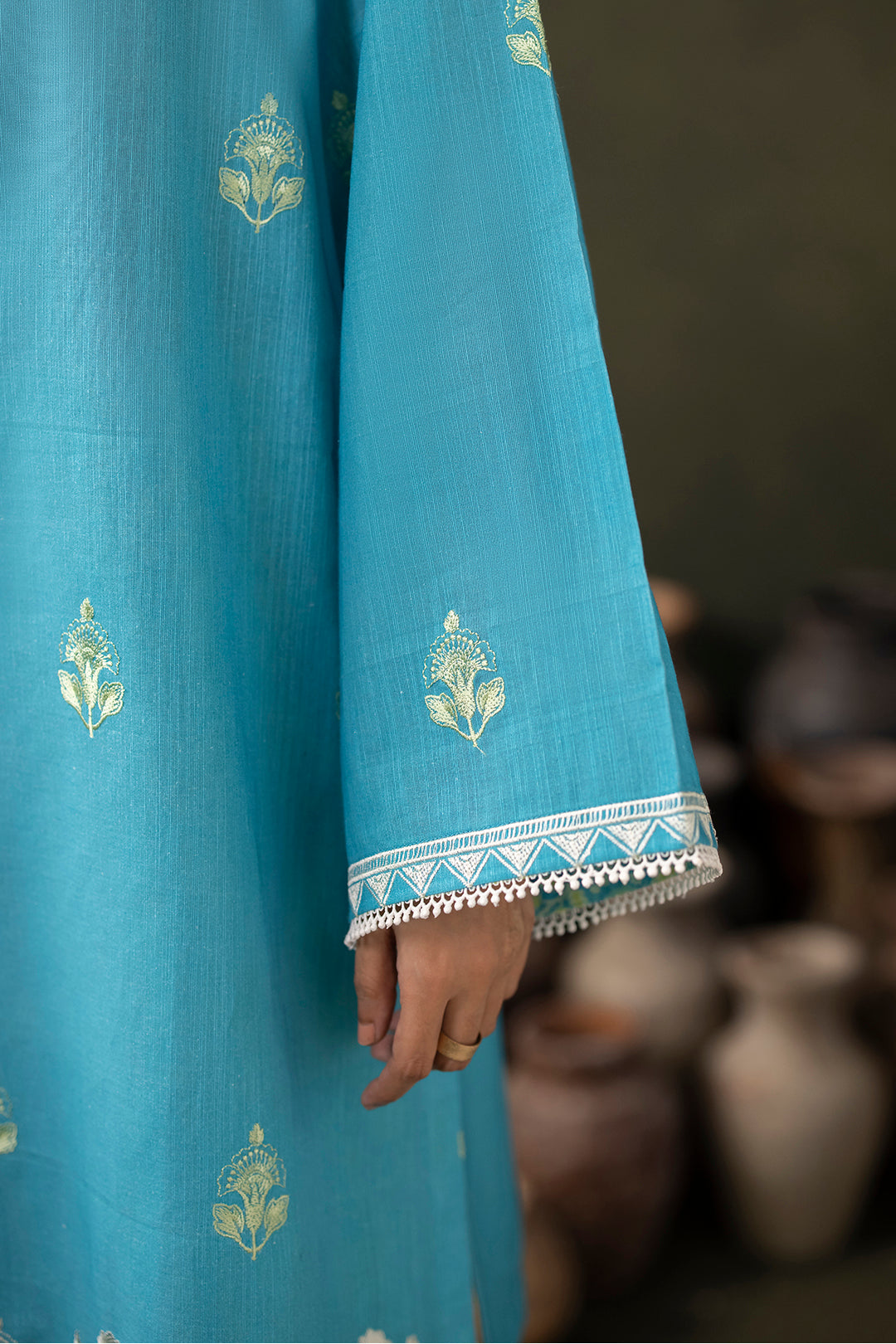 Zellbury | Unstitched 2 Piece Khaddar | Embroidered Shirt Shalwar - 0177 - by - Libasekhas UK - Registered Vendor of : Zellbury Women - 100% Original Designer Dresss