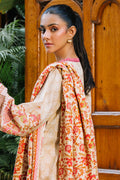 Zellbury | Unstitched 2 Piece Beige Color | Embroidered Shirt Dupatta - 0179 - by - Libasekhas UK - Registered Vendor of : Zellbury Women - 100% Original Designer Dresss