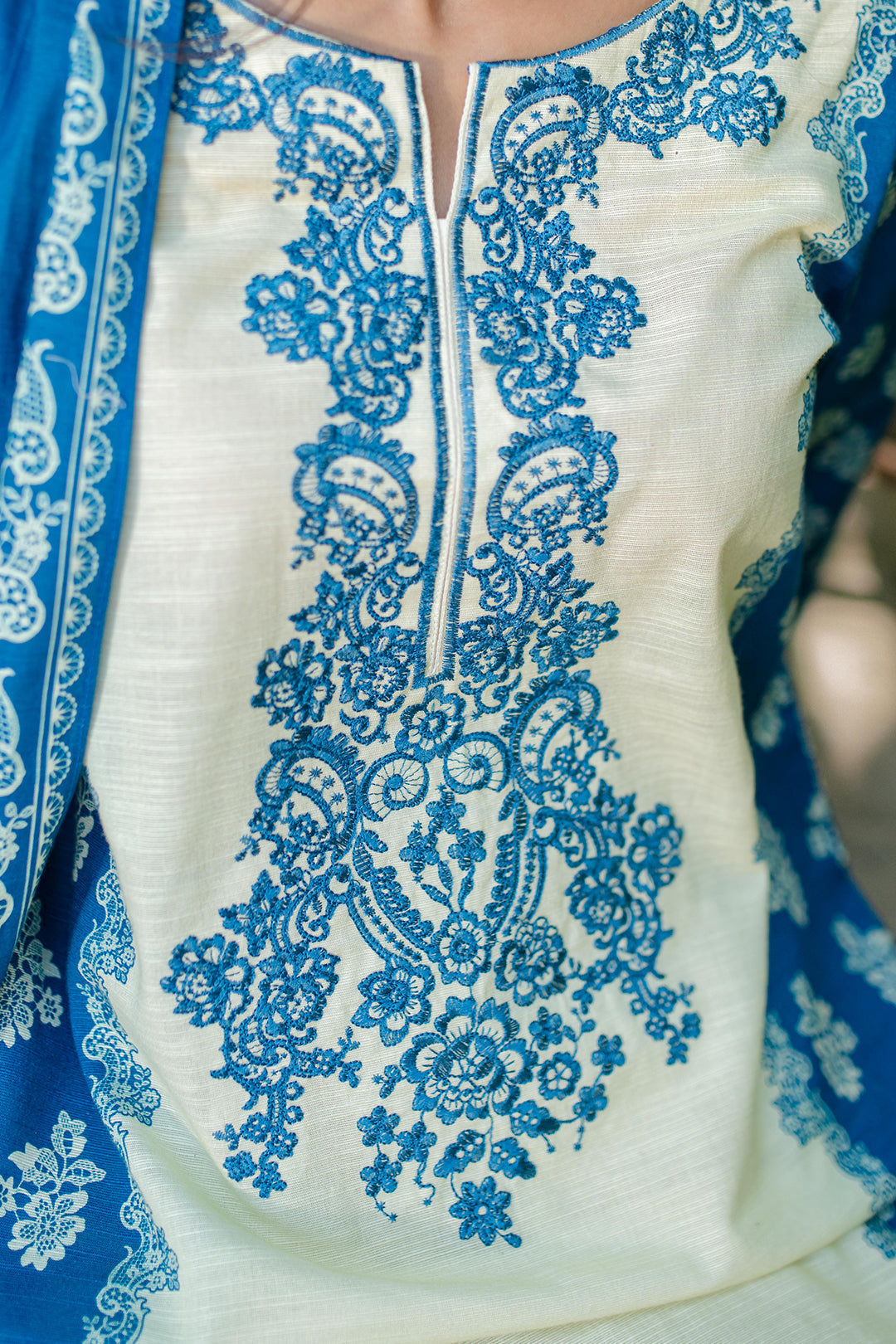 Zellbury | Unstitched 2 Piece Khaddar | Embroidered Shirt Dupatta - 0264 - by - Libasekhas UK - Registered Vendor of : Zellbury Women - 100% Original Designer Dresss