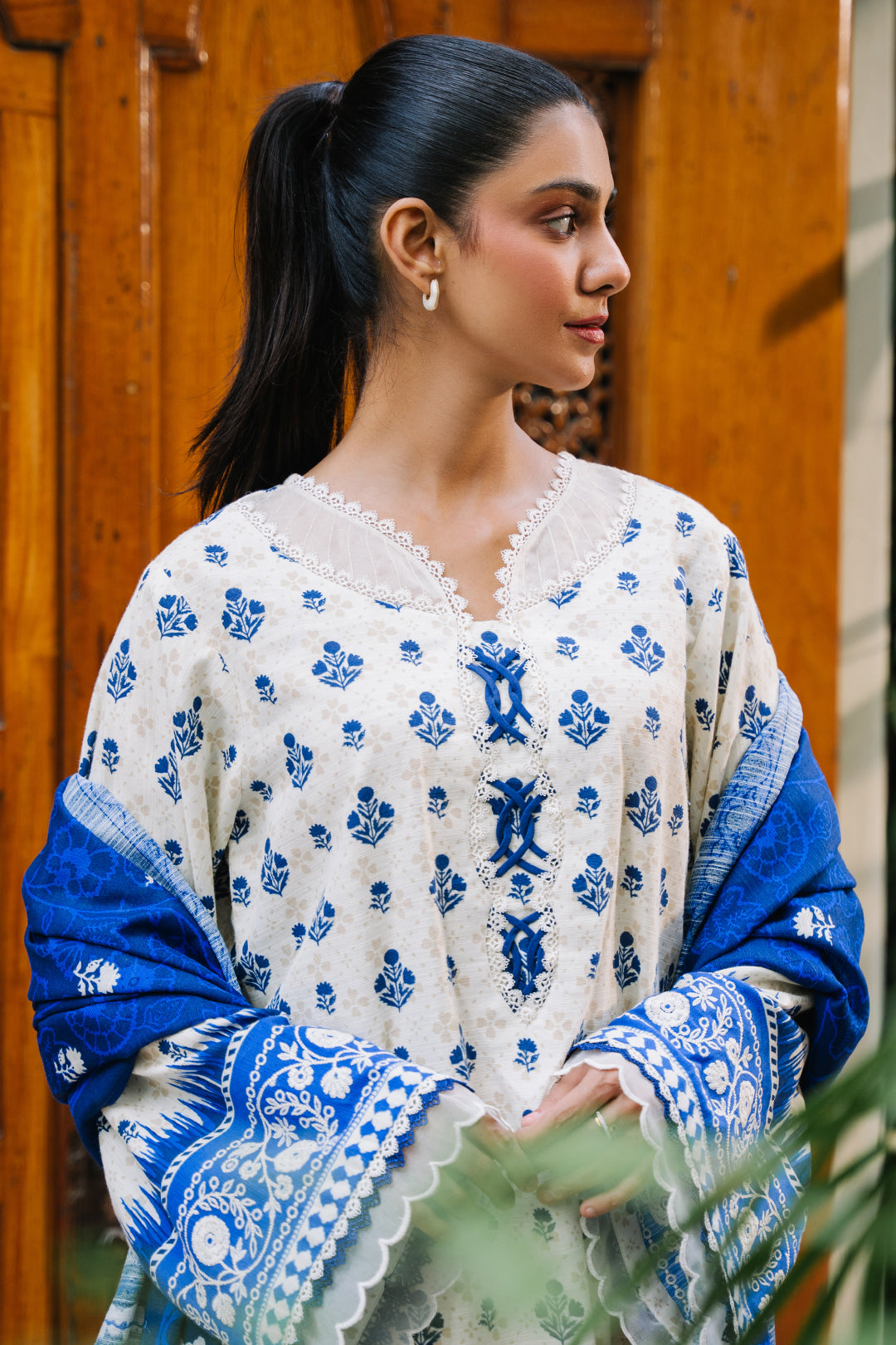Zellbury | Unstitched 2 Piece Khaddar | Embroidered Shirt Dupatta - 0265 - by - Libasekhas UK - Registered Vendor of : Zellbury Women - 100% Original Designer Dresss