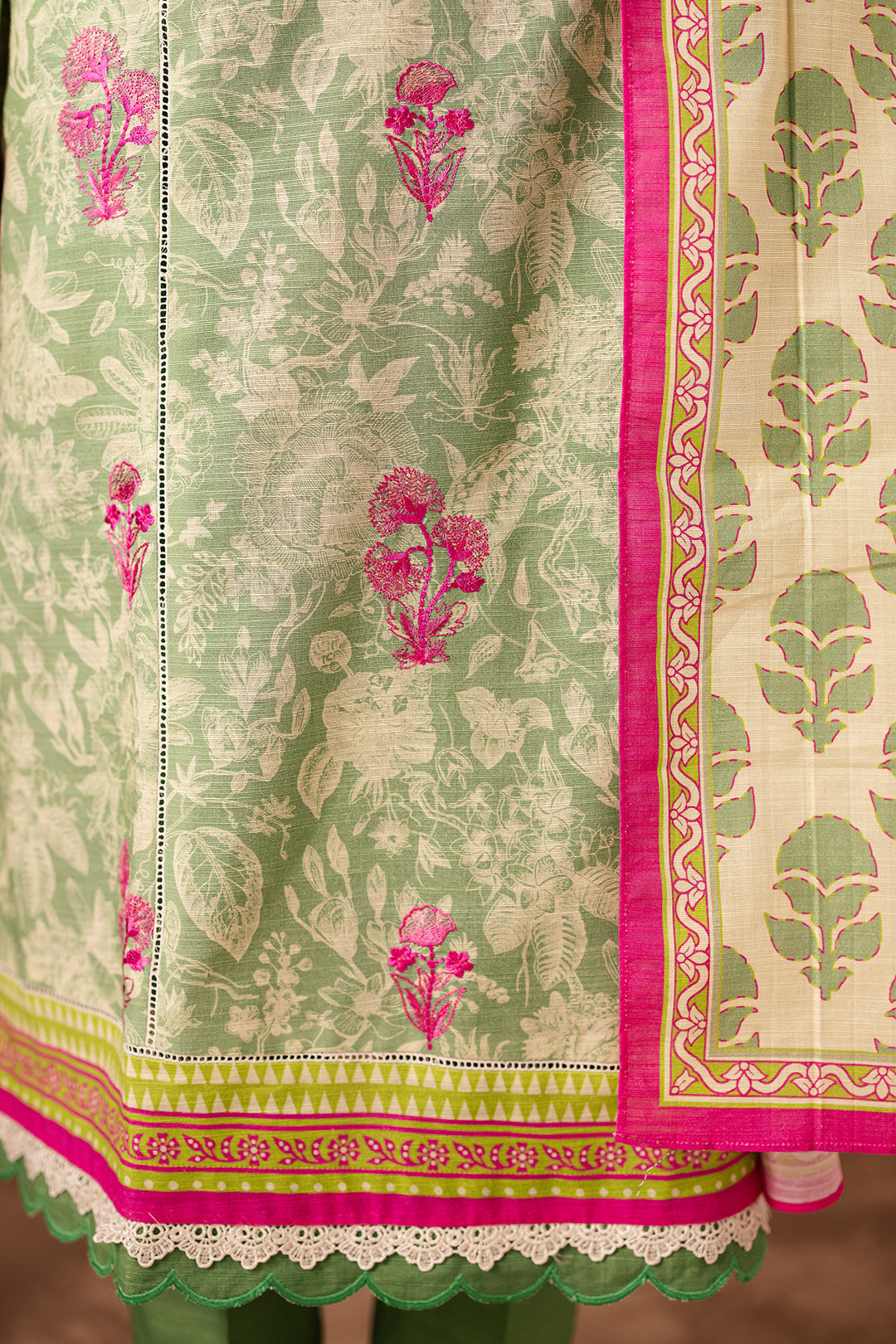 Zellbury | Unstitched 2 Piece Khaddar | Embroidered Shirt Dupatta - 0266 - by - Libasekhas UK - Registered Vendor of : Zellbury Women - 100% Original Designer Dresss