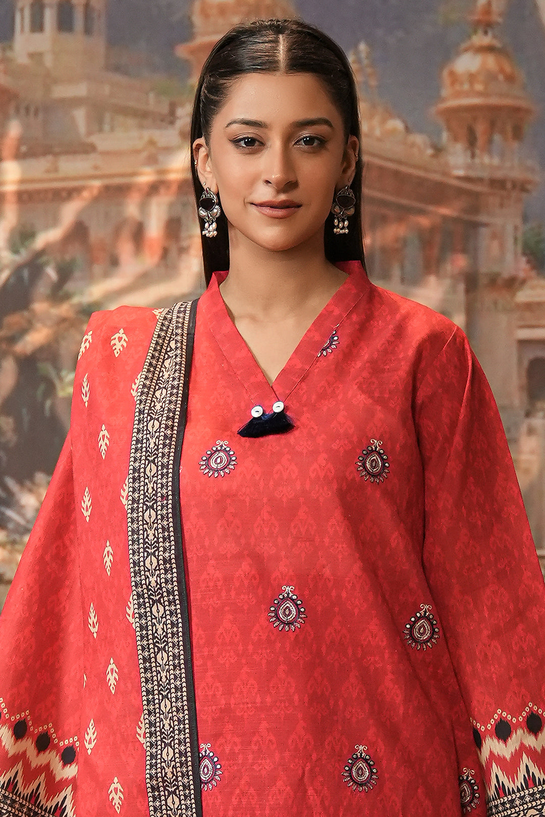 Zellbury | Unstitched 2 Piece Khaddar | Embroidered Shirt Dupatta - 0436 - by - Libasekhas UK - Registered Vendor of : Zellbury Women - 100% Original Designer Dresss