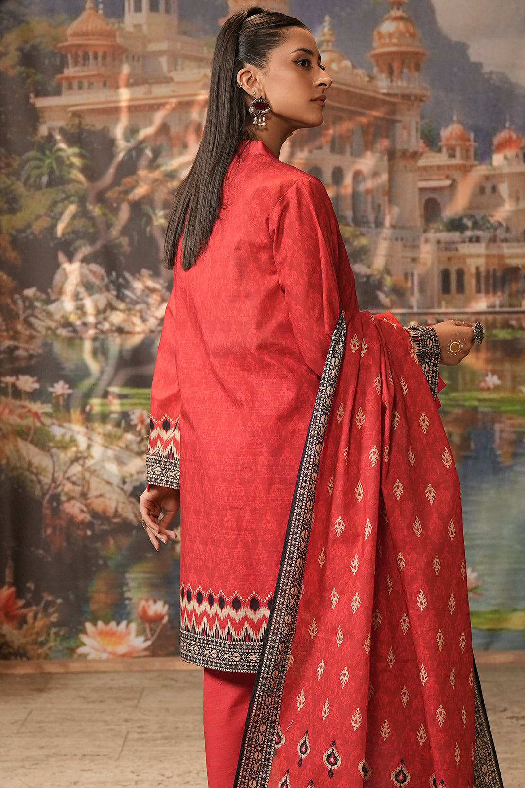 Zellbury | Unstitched 2 Piece Khaddar | Embroidered Shirt Dupatta - 0436 - by - Libasekhas UK - Registered Vendor of : Zellbury Women - 100% Original Designer Dresss