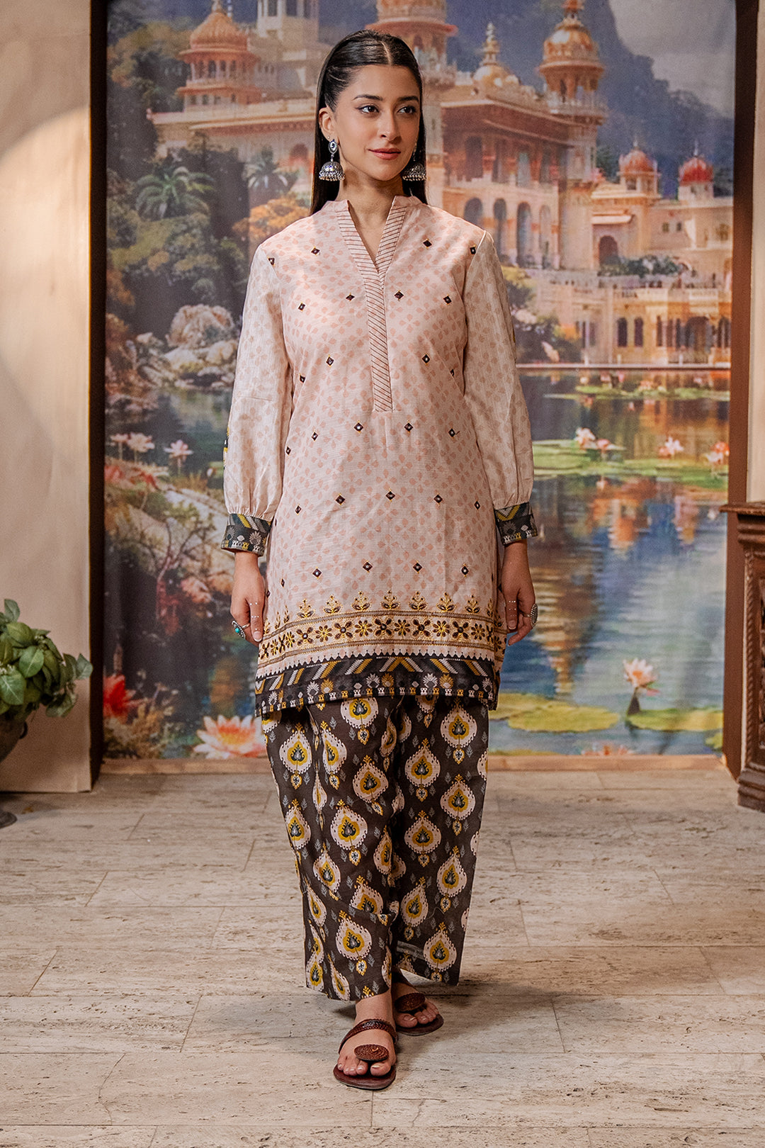 Zellbury | Unstitched 2 Piece Khaddar | Embroidered Shirt Shalwar - 0439 - by - Libasekhas UK - Registered Vendor of : Zellbury Women - 100% Original Designer Dresss