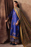 Zellbury | Unstitched 3 Piece Khaddar | Embroidered Shirt Shalwar Dupatta - 0221 - by - Libasekhas UK - Registered Vendor of : Zellbury Women - 100% Original Designer Dresss