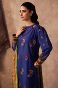 Zellbury | Unstitched 3 Piece Khaddar | Embroidered Shirt Shalwar Dupatta - 0221 - by - Libasekhas UK - Registered Vendor of : Zellbury Women - 100% Original Designer Dresss