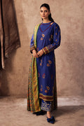 Zellbury | Unstitched 3 Piece Khaddar | Embroidered Shirt Shalwar Dupatta - 0221 - by - Libasekhas UK - Registered Vendor of : Zellbury Women - 100% Original Designer Dresss