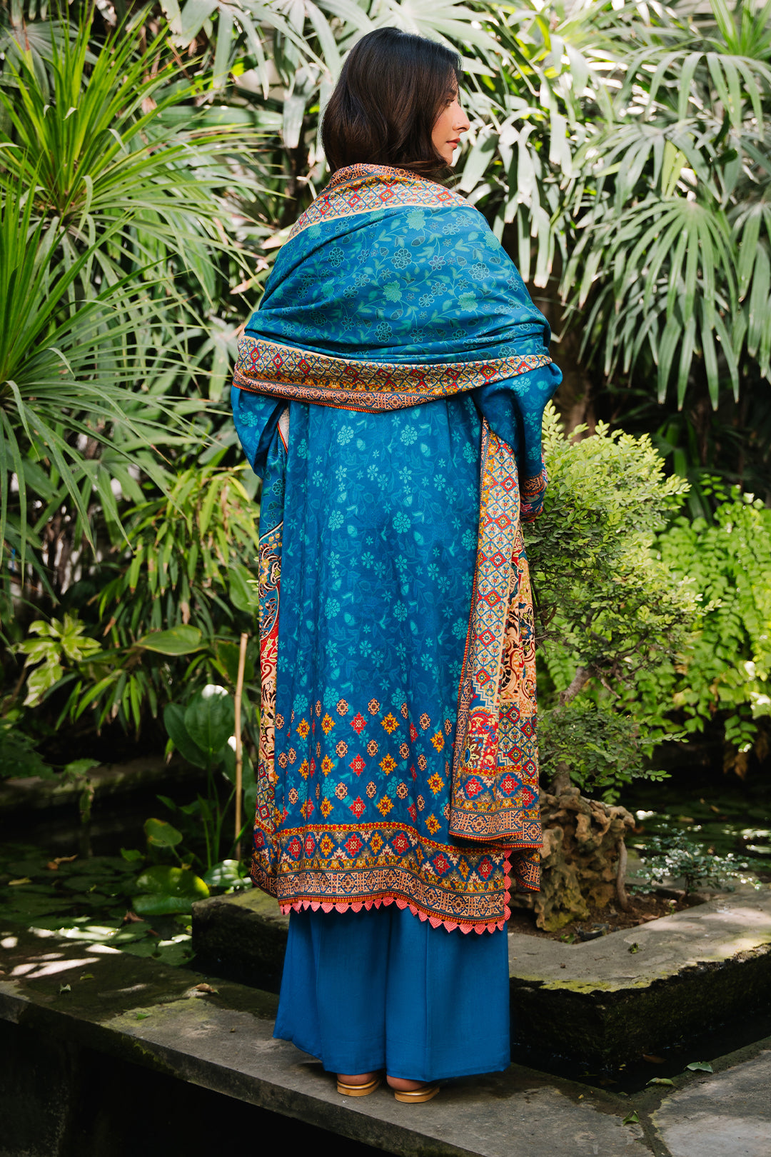 Zellbury | Unstitched 3 Piece Viscose | Embroidered Shirt Shalwar Dupatta - 0223 - by - Libasekhas UK - Registered Vendor of : Zellbury Women - 100% Original Designer Dresss