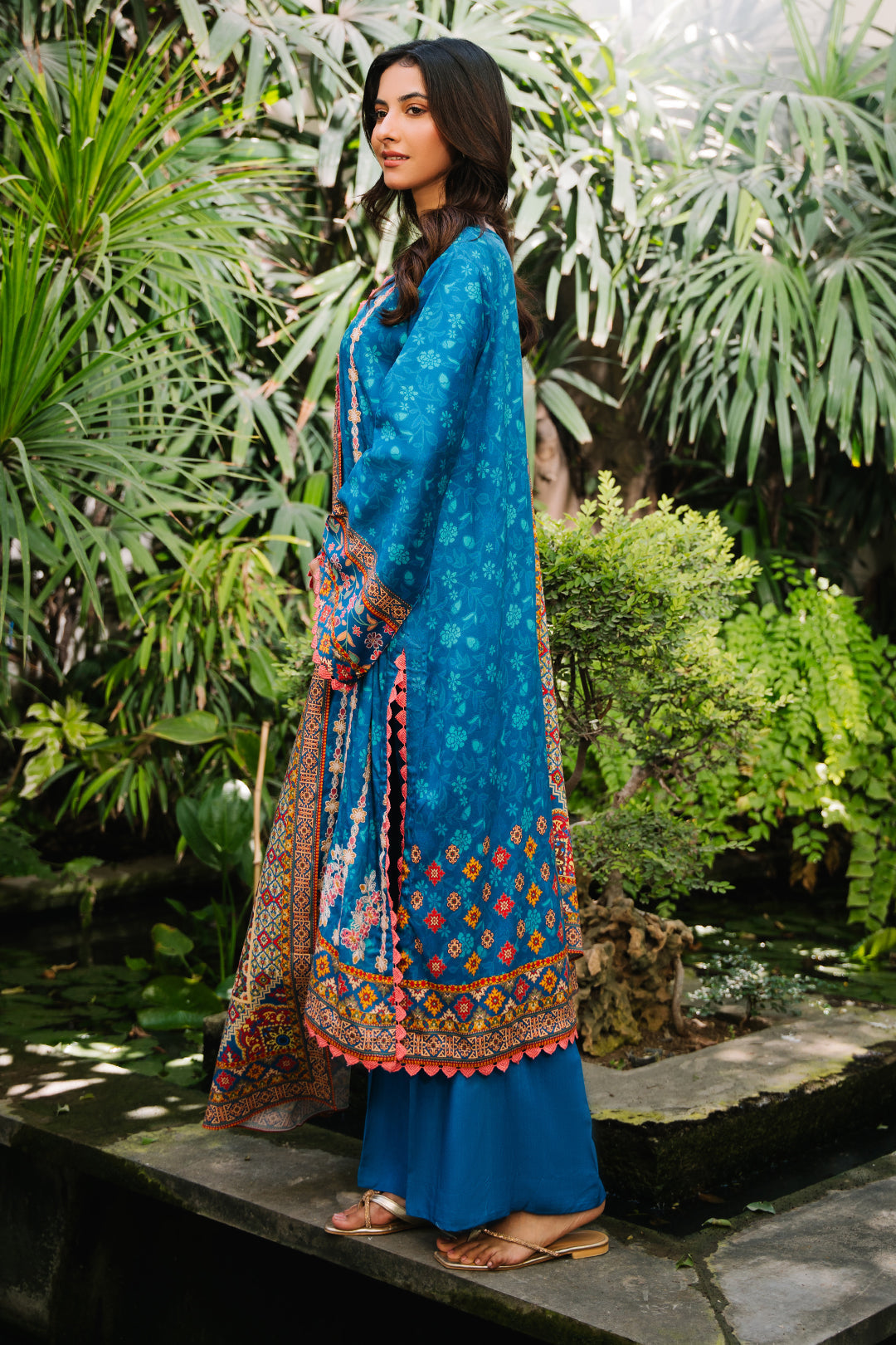 Zellbury | Unstitched 3 Piece Viscose | Embroidered Shirt Shalwar Dupatta - 0223 - by - Libasekhas UK - Registered Vendor of : Zellbury Women - 100% Original Designer Dresss