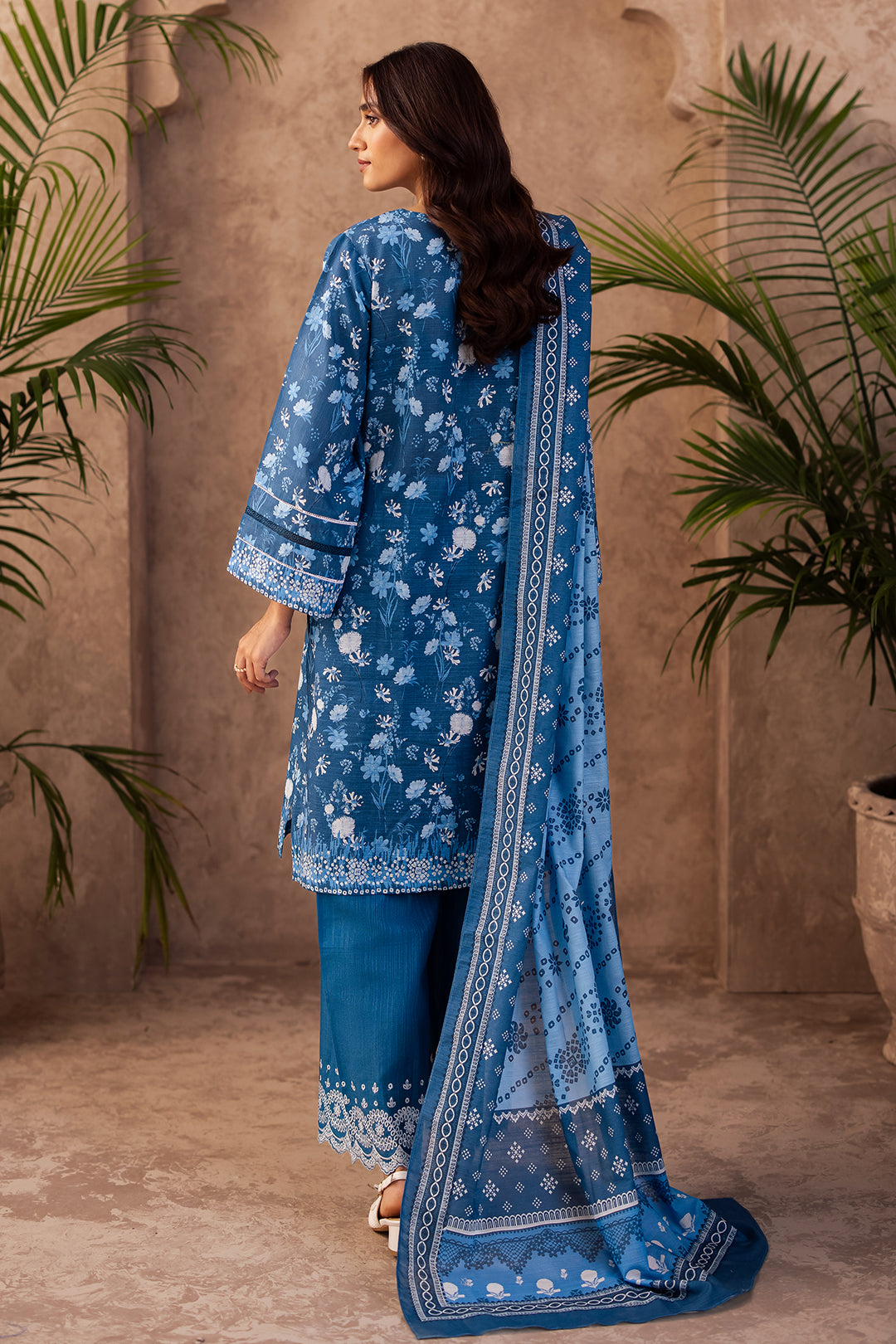 Zellbury | Unstitched 3 Piece Khaddar | Embroidered Shirt Shalwar Dupatta - 0226 - by - Libasekhas UK - Registered Vendor of : Zellbury Women - 100% Original Designer Dresss