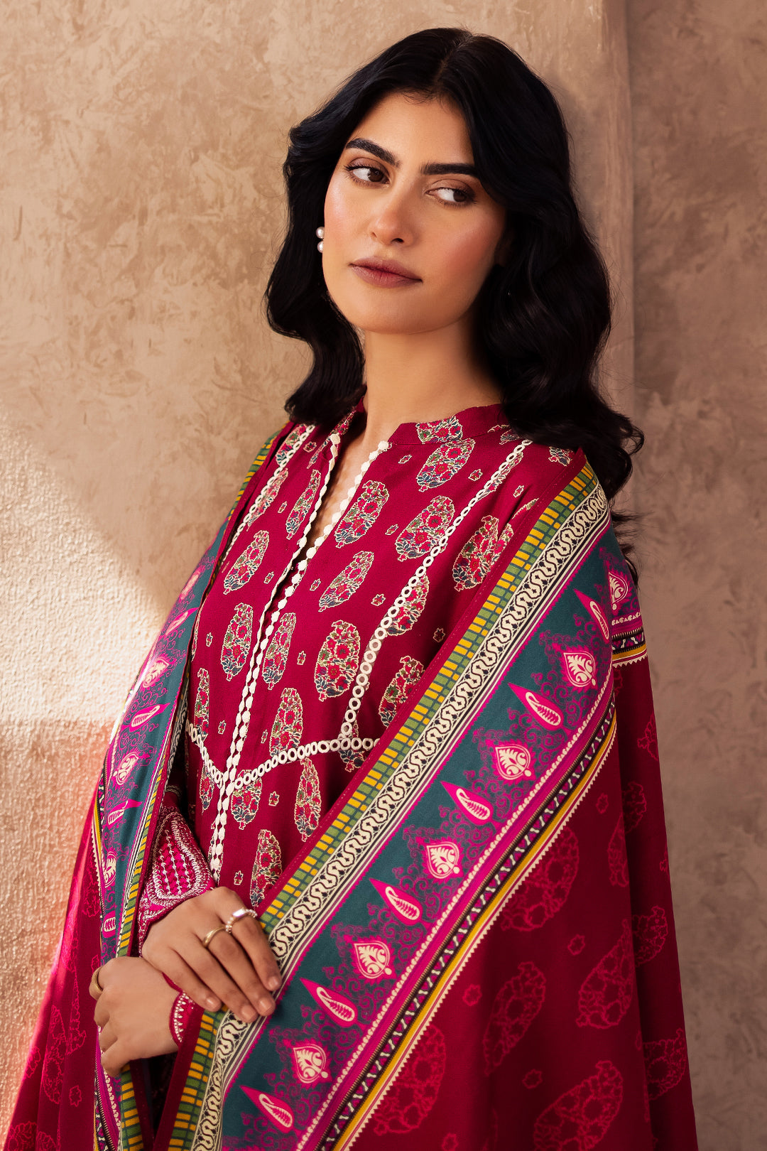 Zellbury | Unstitched 3 Piece Viscose | Embroidered Shirt Shalwar Dupatta - 0228 - by - Libasekhas UK - Registered Vendor of : Zellbury Women - 100% Original Designer Dresss