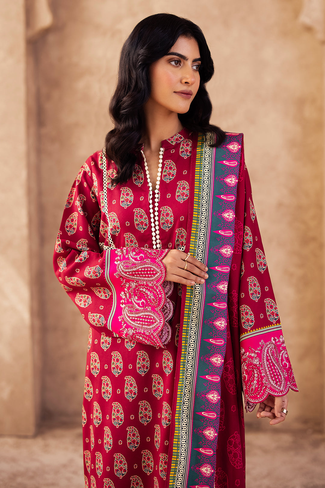 Zellbury | Unstitched 3 Piece Viscose | Embroidered Shirt Shalwar Dupatta - 0228 - by - Libasekhas UK - Registered Vendor of : Zellbury Women - 100% Original Designer Dresss