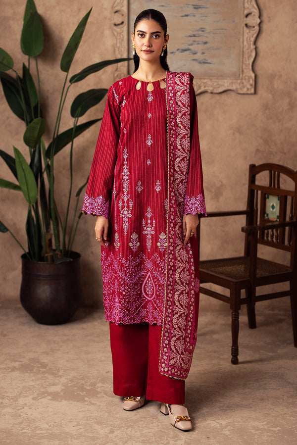 Zellbury | Unstitched 3 Piece Khaddar | Embroidered Shirt Shalwar Shawl - 0231 - by - Libasekhas UK - Registered Vendor of : Zellbury Women - 100% Original Designer Dresss
