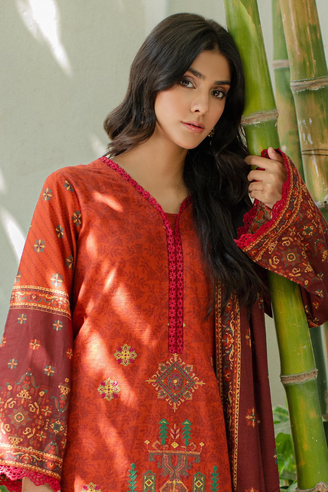 Zellbury | Unstitched 3 Piece Khaddar | Embroidered Shirt Shalwar Dupatta - 0233 - by - Libasekhas UK - Registered Vendor of : Zellbury Women - 100% Original Designer Dresss