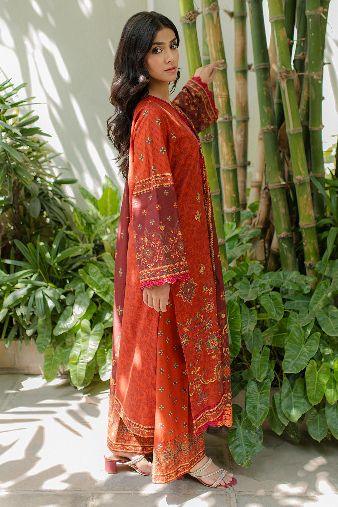 Zellbury | Unstitched 3 Piece Khaddar | Embroidered Shirt Shalwar Dupatta - 0233 - by - Libasekhas UK - Registered Vendor of : Zellbury Women - 100% Original Designer Dresss