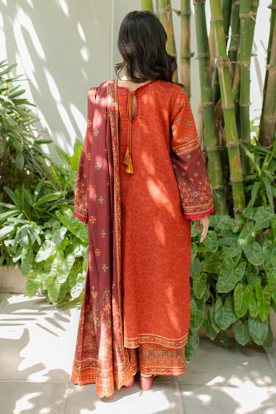 Zellbury | Unstitched 3 Piece Khaddar | Embroidered Shirt Shalwar Dupatta - 0233 - by - Libasekhas UK - Registered Vendor of : Zellbury Women - 100% Original Designer Dresss