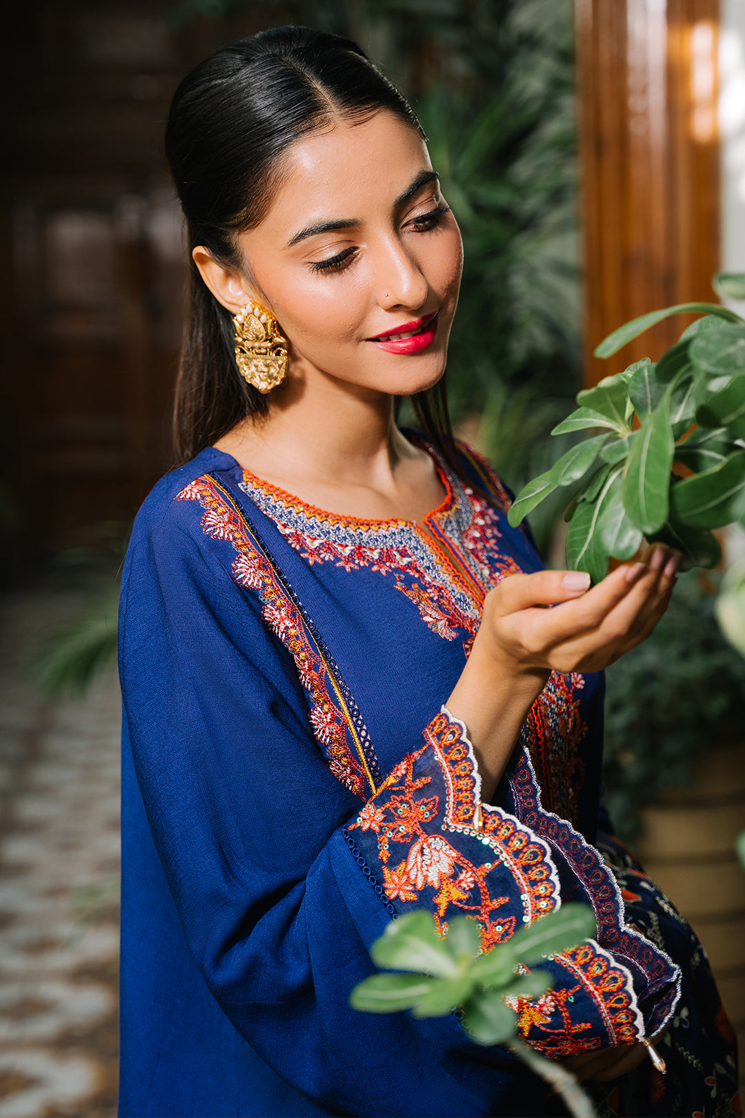 Zellbury | Unstitched 3 Piece Cotail | Embroidered Shirt Shalwar Dupatta - 0245 - by - Libasekhas UK - Registered Vendor of : Zellbury Women - 100% Original Designer Dresss