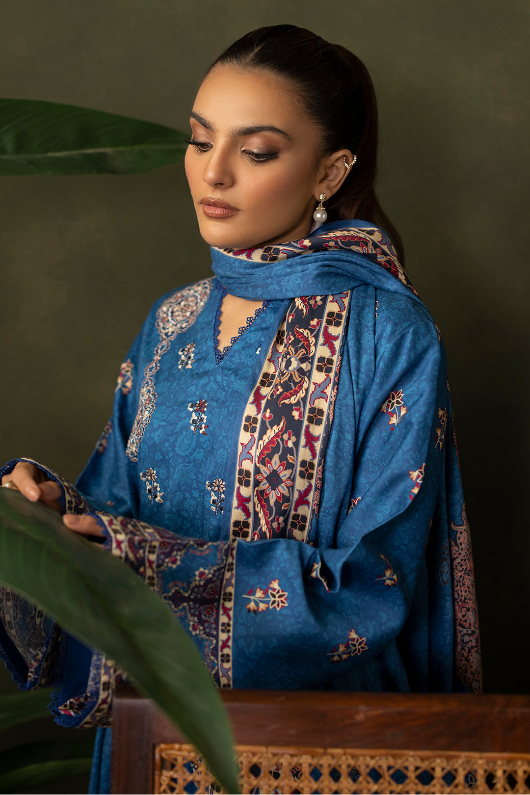 Zellbury | Unstitched 3 Piece Viscose | Embroidered Shirt Shalwar Dupatta - 0313 - by - Libasekhas UK - Registered Vendor of : Zellbury Women - 100% Original Designer Dresss