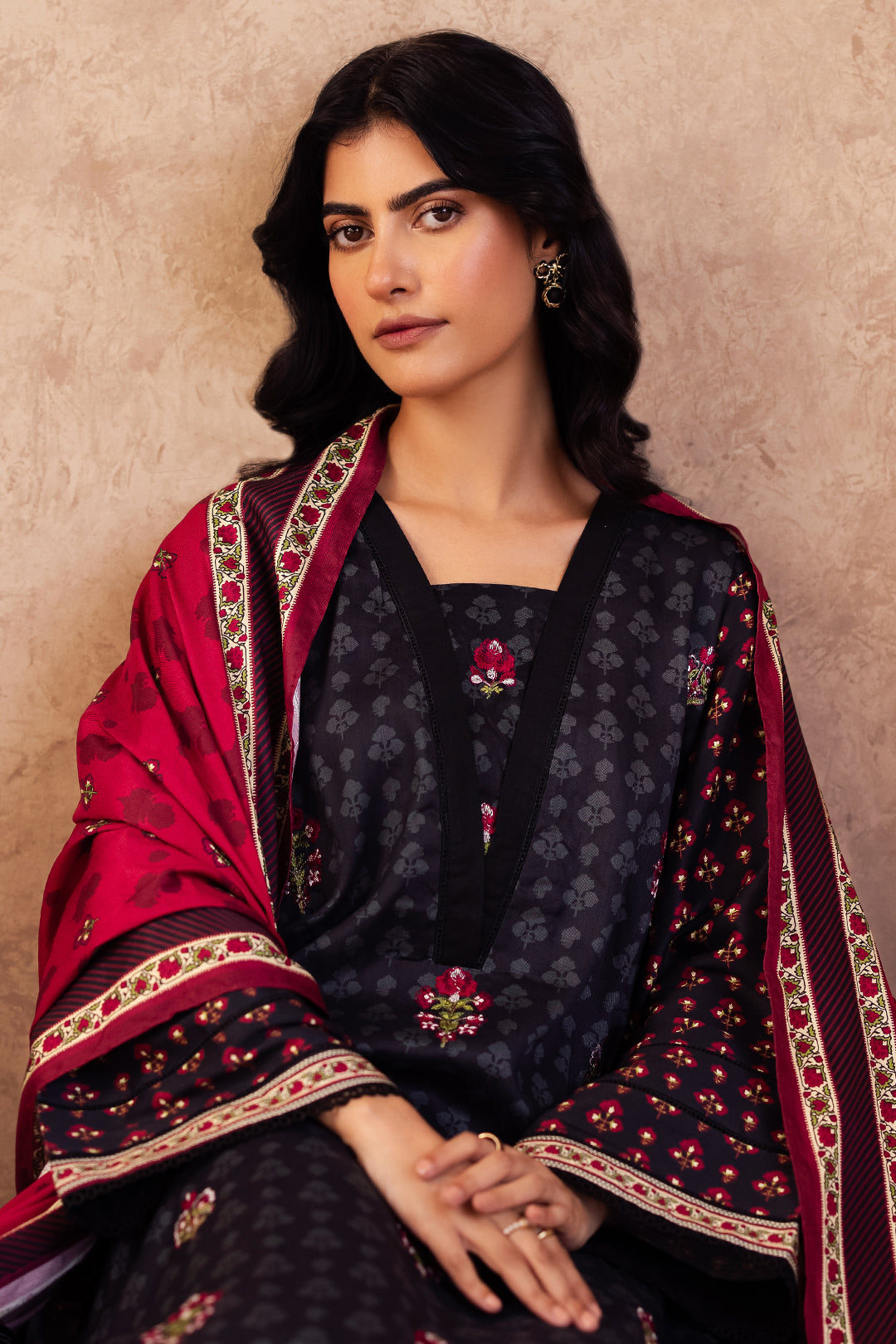 Zellbury | Unstitched 3 Piece Viscose | Embroidered Shirt Shalwar Dupatta - 0314 - by - Libasekhas UK - Registered Vendor of : Zellbury Women - 100% Original Designer Dresss