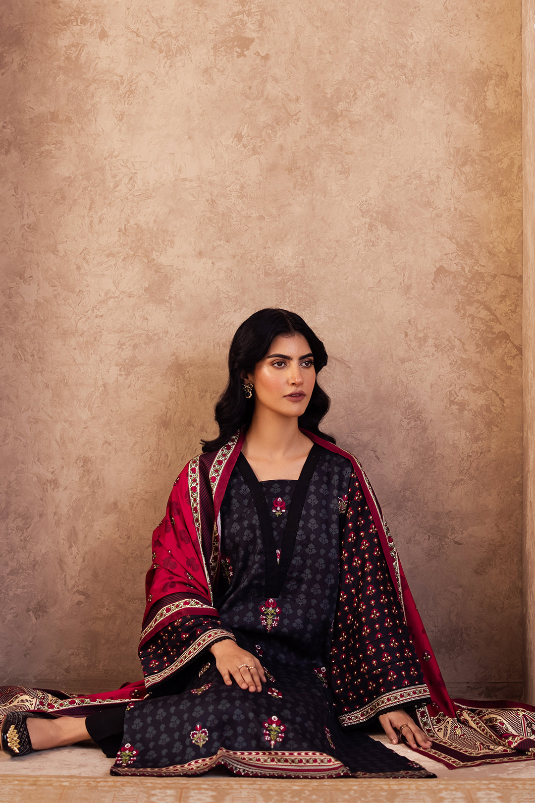 Zellbury | Unstitched 3 Piece Viscose | Embroidered Shirt Shalwar Dupatta - 0314 - by - Libasekhas UK - Registered Vendor of : Zellbury Women - 100% Original Designer Dresss