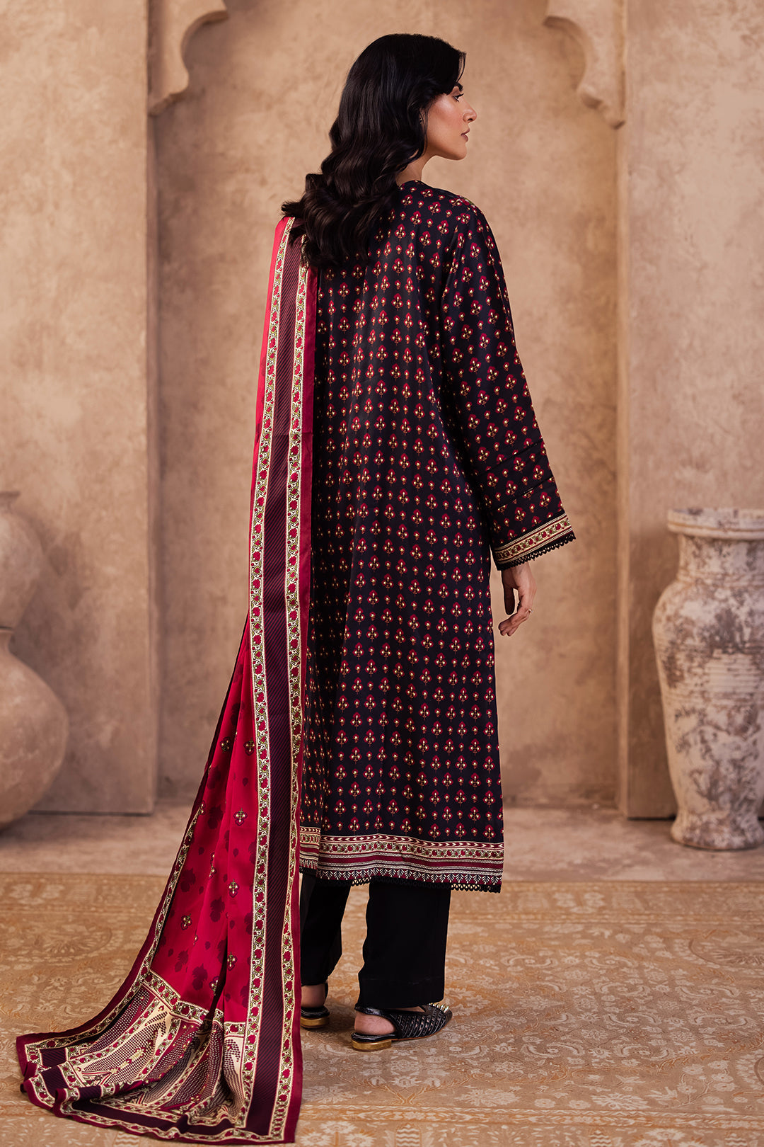 Zellbury | Unstitched 3 Piece Viscose | Embroidered Shirt Shalwar Dupatta - 0314 - by - Libasekhas UK - Registered Vendor of : Zellbury Women - 100% Original Designer Dresss