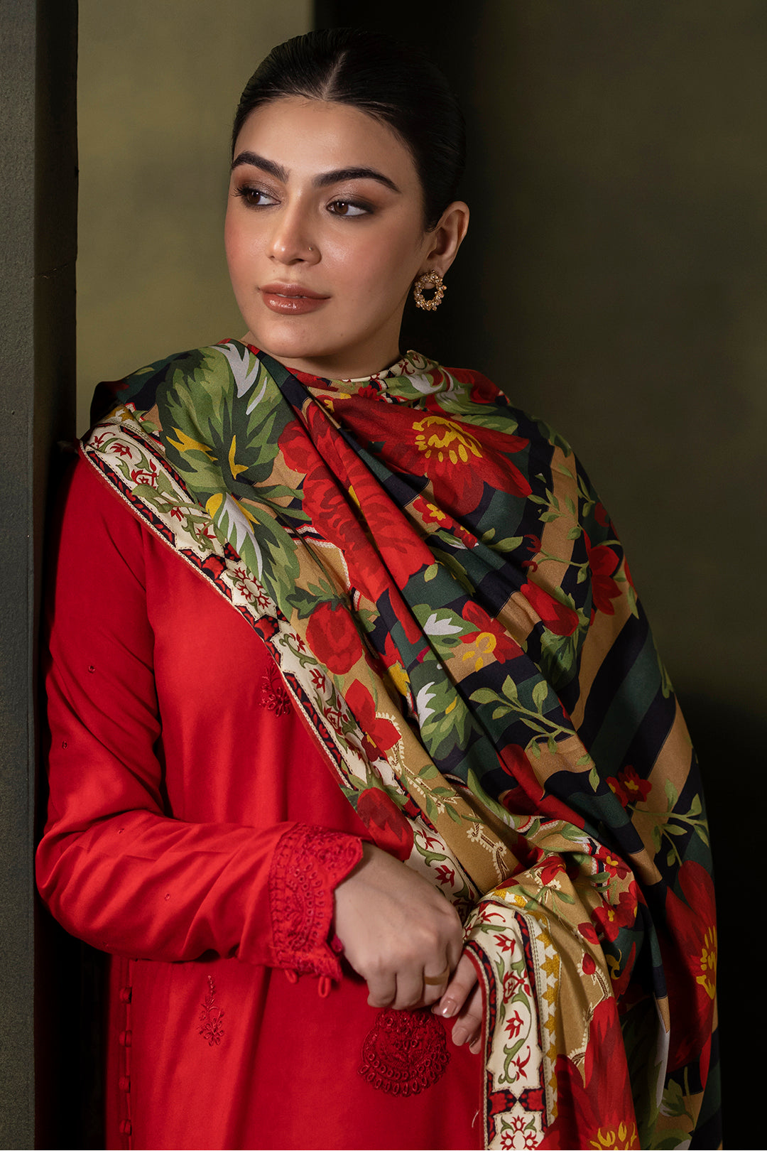 Zellbury | Unstitched 3 Piece Viscose | Embroidered Shirt Shalwar Dupatta - 0324 - by - Libasekhas UK - Registered Vendor of : Zellbury Women - 100% Original Designer Dresss