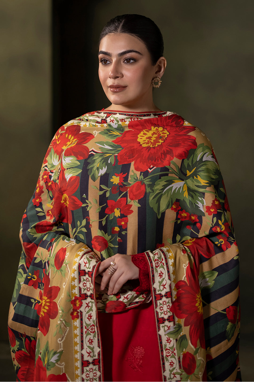 Zellbury | Unstitched 3 Piece Viscose | Embroidered Shirt Shalwar Dupatta - 0324 - by - Libasekhas UK - Registered Vendor of : Zellbury Women - 100% Original Designer Dresss